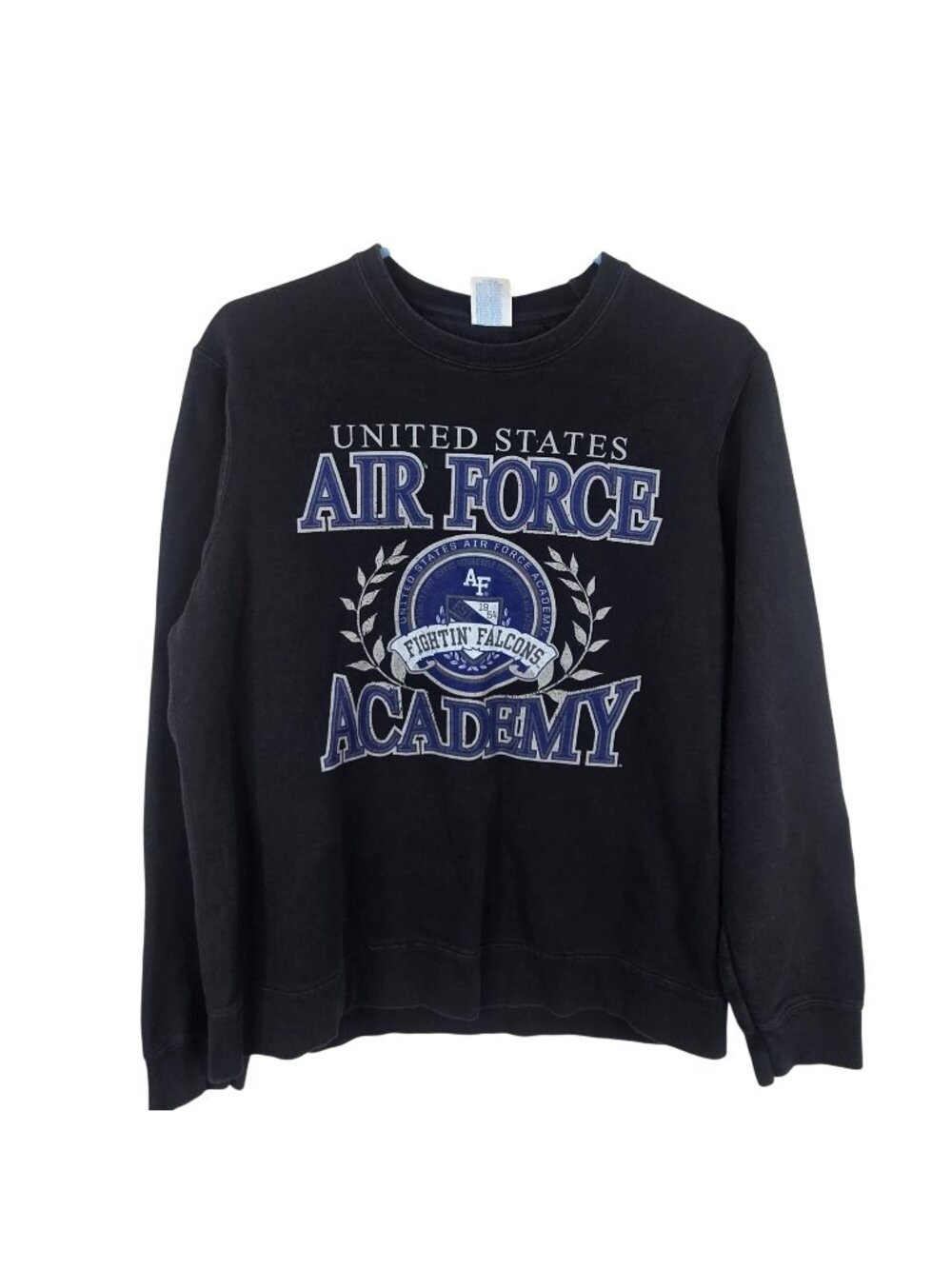 USAF United States Air Force Academy Sweatshirt Black M Crewneck